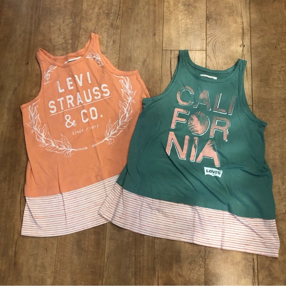 Levi’s cotton tank tops LOT of 2 size 12/13 - Picture 2 of 10